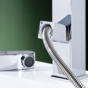 Mitigeur de Lavabo Chromé Moderne - Design Élégant et Pratique
