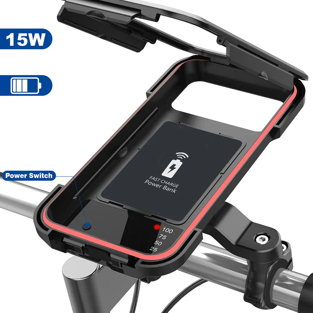 Support de Téléphone de Vélo Étanche - Chargement USB Rapide et Pratique