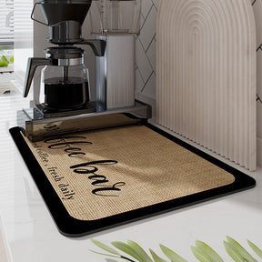 Tapis de Séchage Cuisine Antidérapant - Absorption Rapide et Facile à Nettoyer