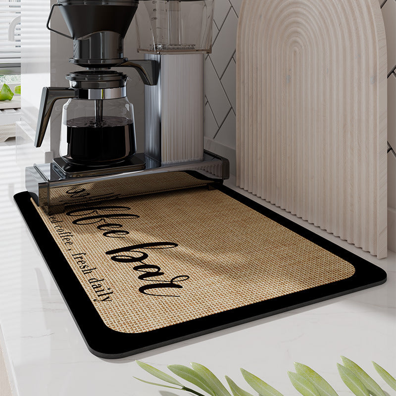 Tapis de Séchage Cuisine Antidérapant - Absorption Rapide et Facile à Nettoyer