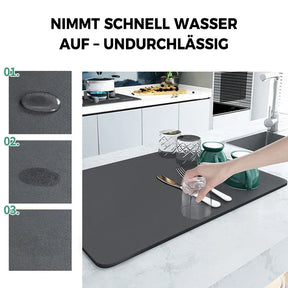 Tapis de Séchage Cuisine Antidérapant - Absorption Rapide et Facile à Nettoyer