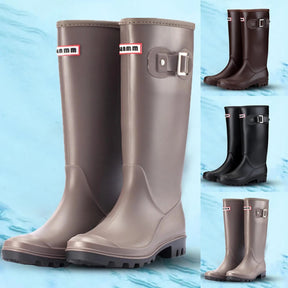 Bottes de Pluie Imperméables pour Femmes - Élégantes et Pratiques avec Fermeture Éclair