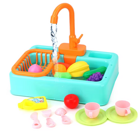 Évier Éducatif avec Robinet d'Eau - Apprentissage Interactif et Amusement pour Enfants
