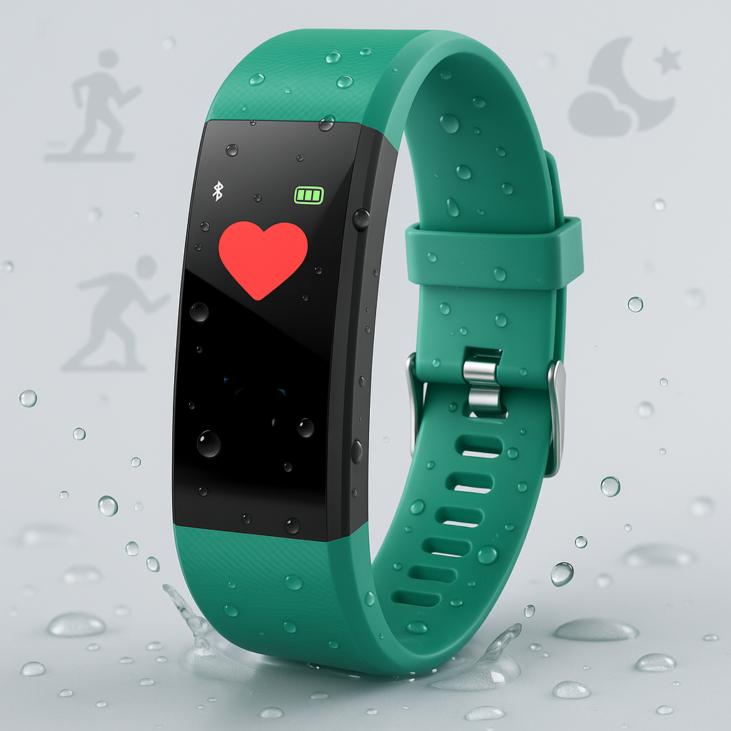 Montre de Fitness Étanche avec Moniteur Cardiaque - Suivi d'Activité et Notifications Intelligentes