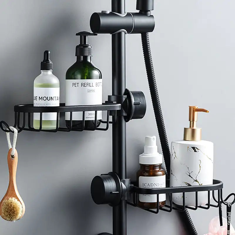 Étagère de Douche en Acier Inoxydable - Installation Facile et Design Élégant