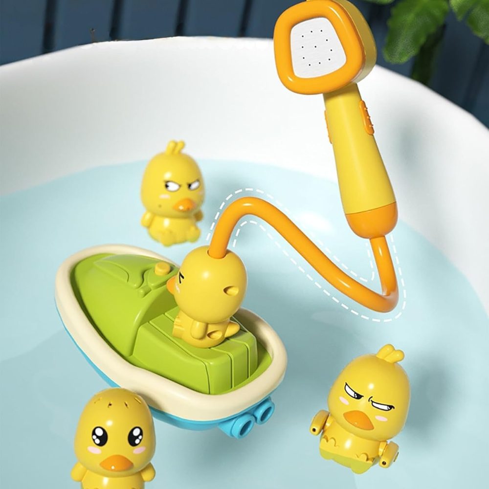 Jouets de Bain Interactifs pour Enfants - Canards Flottants et Douchette Amusante