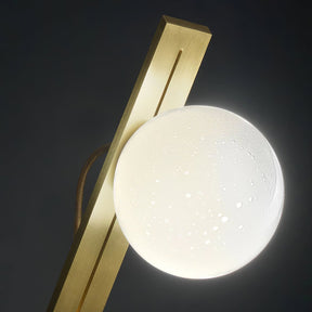 Lampe de Bureau en Laiton et Verre - Élégance et Lumière Ambiante chaleureuse