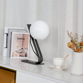 Lampe de Bureau en Laiton et Verre - Élégance et Lumière Ambiante chaleureuse