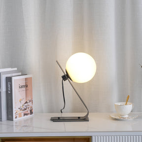 Lampe de Bureau en Laiton et Verre - Élégance et Lumière Ambiante chaleureuse