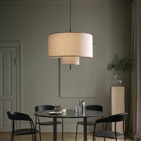 Lampe Suspendue en Soie - Élégance et Ambiance Chaleureuse