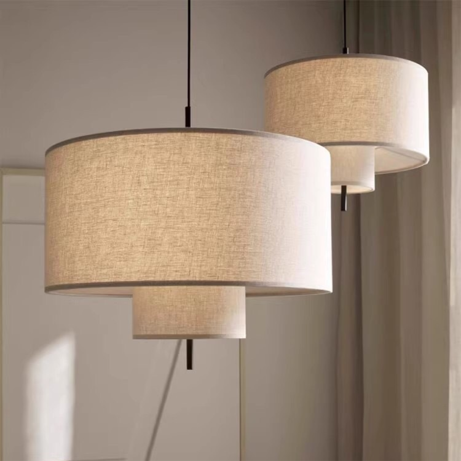 Lampe Suspendue en Soie - Élégance et Ambiance Chaleureuse