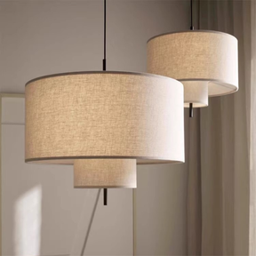 Lampe Suspendue en Soie - Élégance et Ambiance Chaleureuse