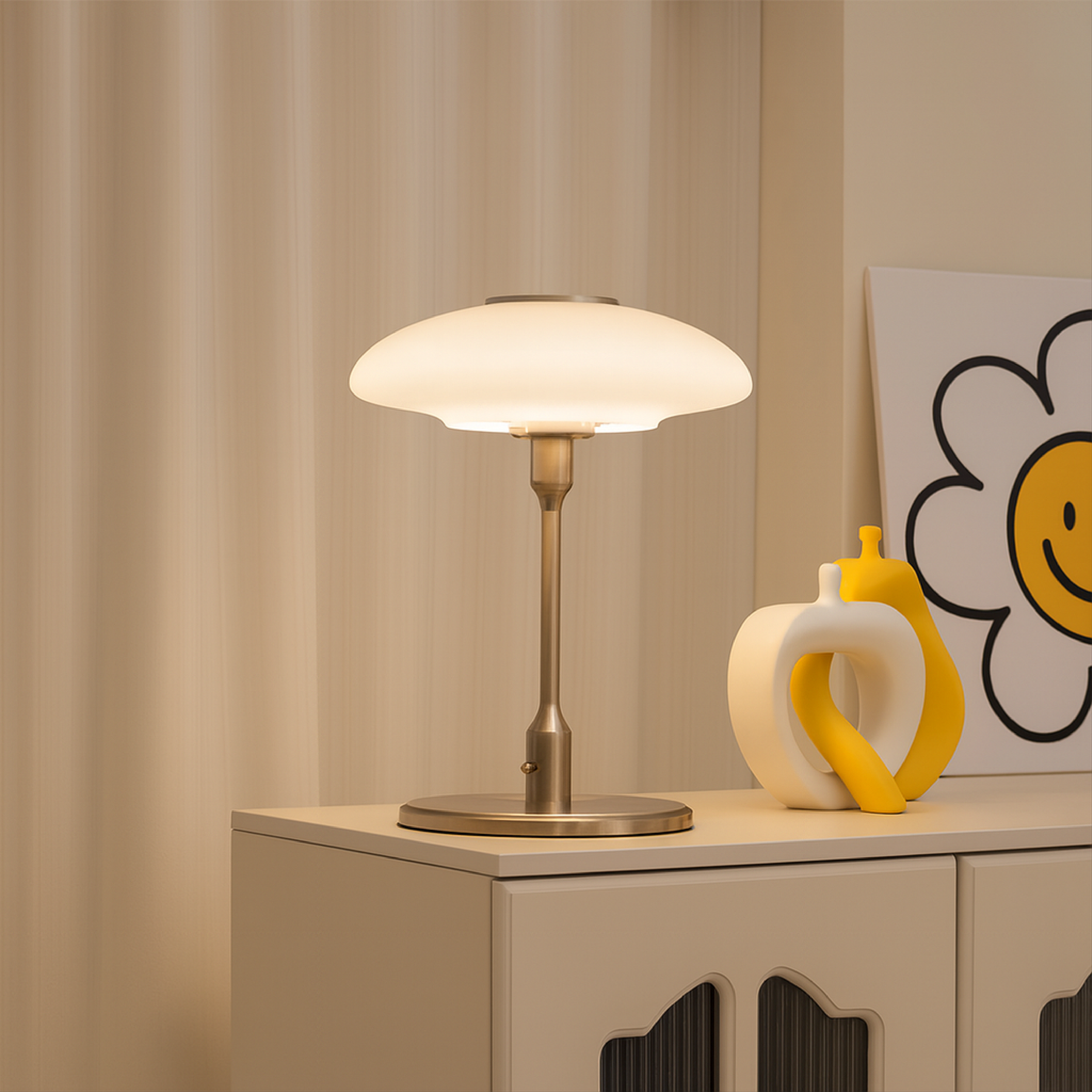 Lampe de Table Scandinave Moderne - Élégance et Atmosphère Chaleureuse