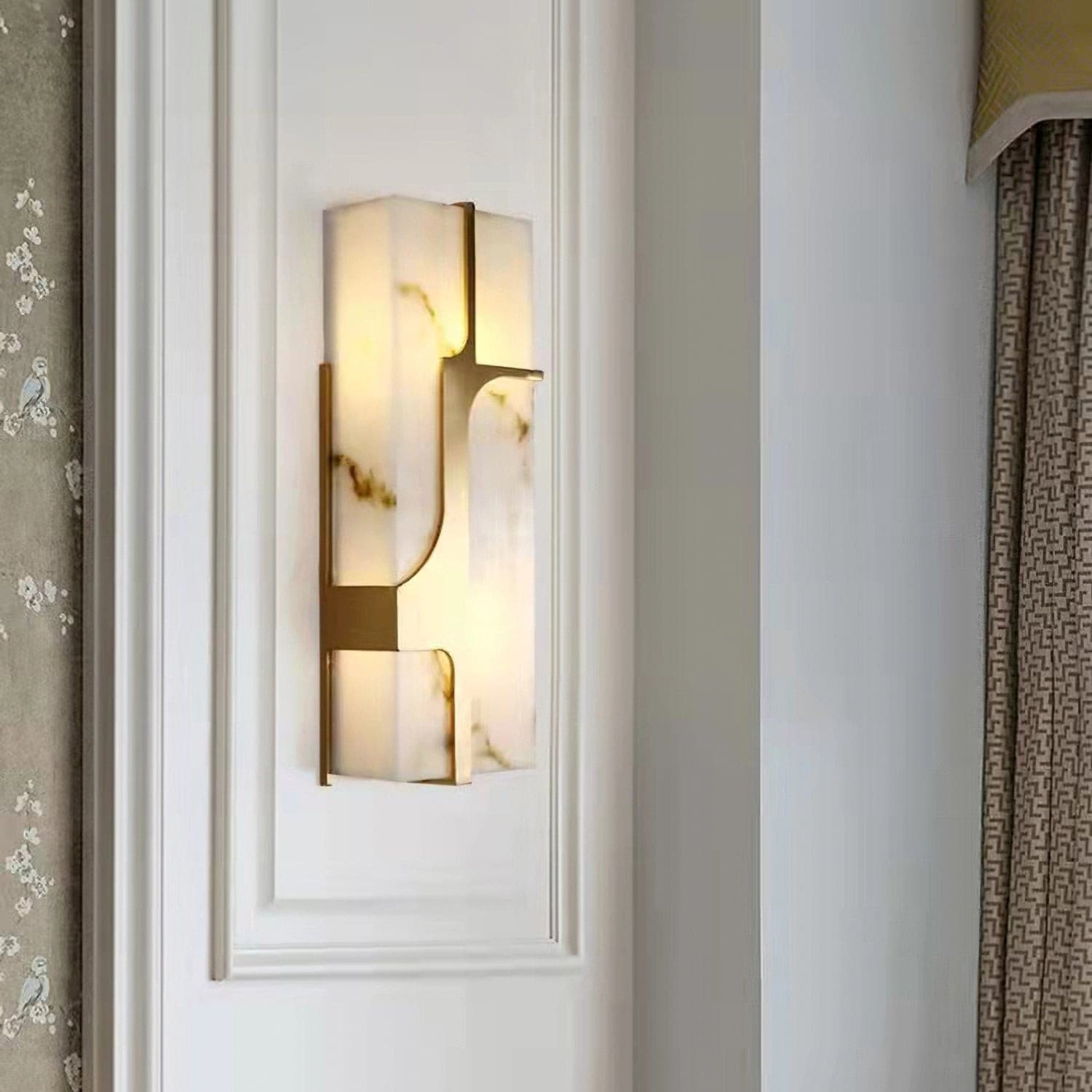 Applique Murale Art Déco en Marbre - Élégance Luxueuse et Durable