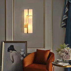Applique Murale Art Déco en Marbre - Élégance Luxueuse et Durable