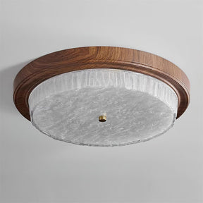 Plafonnier Moderne en Métal et Verre - Éclairage Intime et Élégant