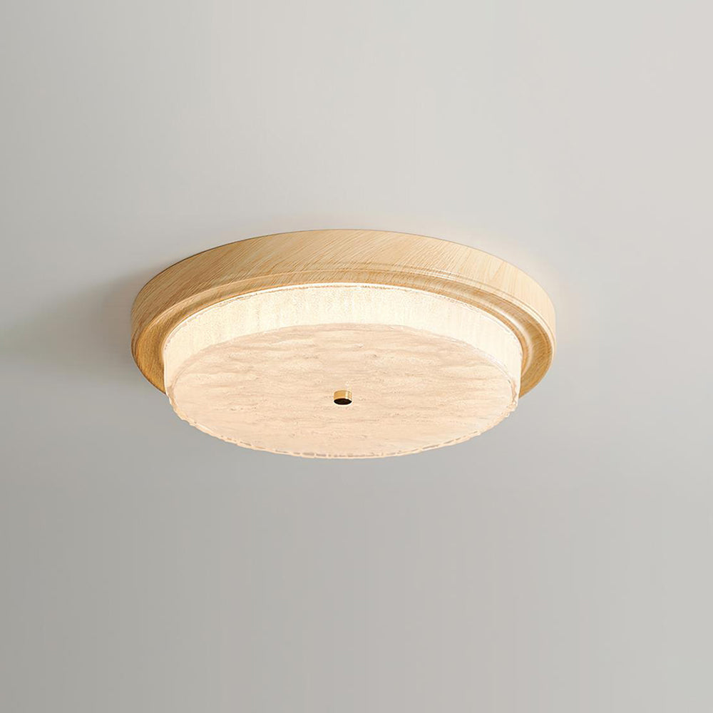 Plafonnier Moderne en Métal et Verre - Éclairage Intime et Élégant