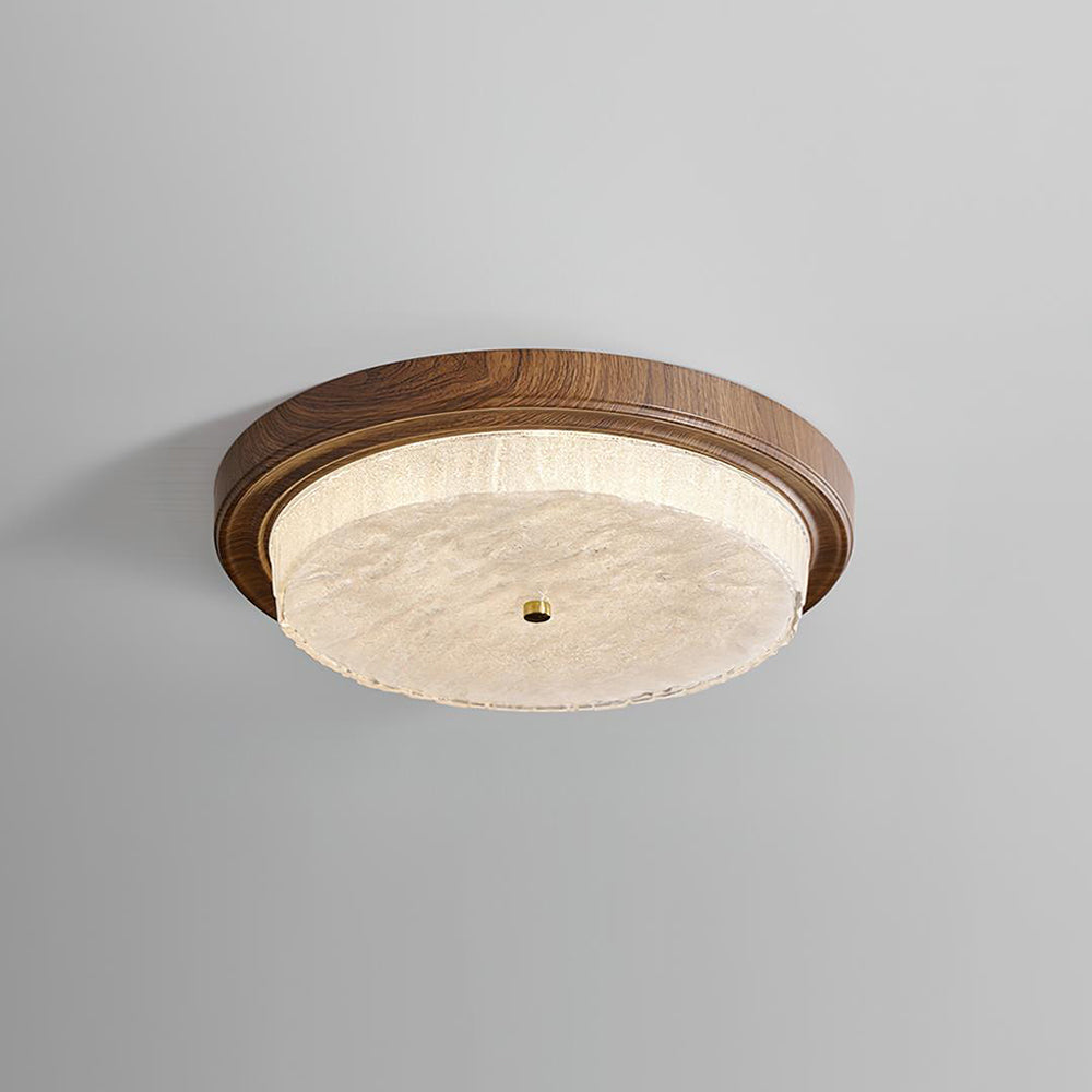 Plafonnier Moderne en Métal et Verre - Éclairage Intime et Élégant