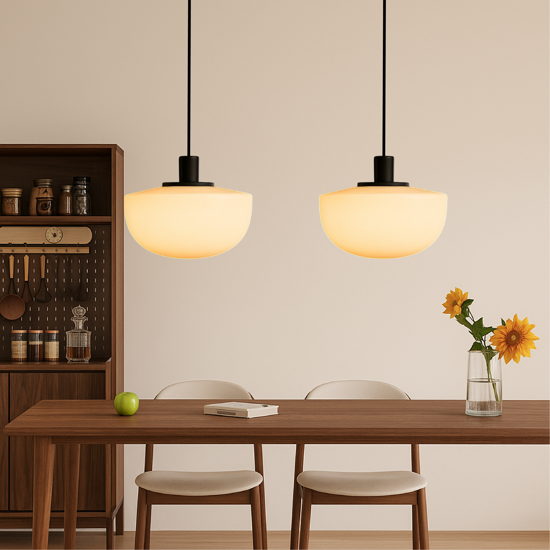 Lampe Suspendue LED Italienne - Design Élégant et Atmosphère Chaleureuse