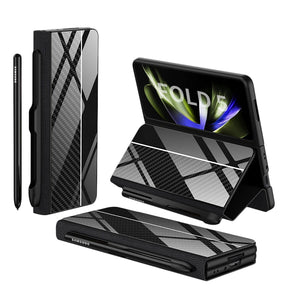Étui en Cuir Antichoc pour Galaxy Z Fold - Protection Ultime avec Support et Emplacement pour Cartes