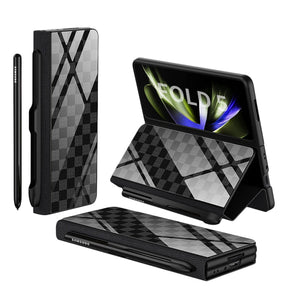 Étui en Cuir Antichoc pour Galaxy Z Fold - Protection Ultime avec Support et Emplacement pour Cartes