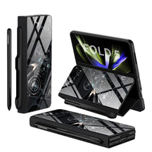 Étui en Cuir Antichoc pour Galaxy Z Fold - Protection Ultime avec Support et Emplacement pour Cartes