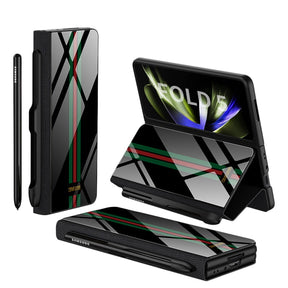 Étui en Cuir Antichoc pour Galaxy Z Fold - Protection Ultime avec Support et Emplacement pour Cartes