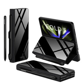 Étui en Cuir Antichoc pour Galaxy Z Fold - Protection Ultime avec Support et Emplacement pour Cartes