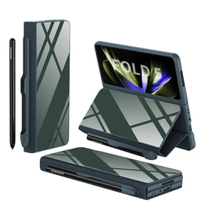 Étui en Cuir Antichoc pour Galaxy Z Fold - Protection Ultime avec Support et Emplacement pour Cartes