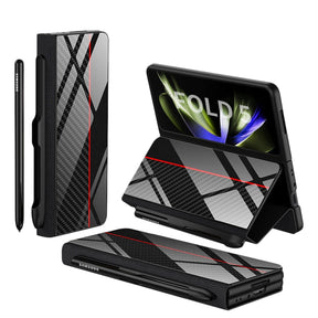 Étui en Cuir Antichoc pour Galaxy Z Fold - Protection Ultime avec Support et Emplacement pour Cartes