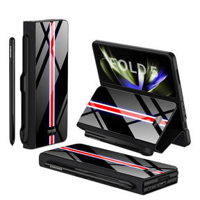 Étui en Cuir Antichoc pour Galaxy Z Fold - Protection Ultime avec Support et Emplacement pour Cartes
