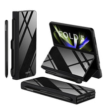 Étui en Cuir Antichoc pour Galaxy Z Fold - Protection Ultime avec Support et Emplacement pour Cartes