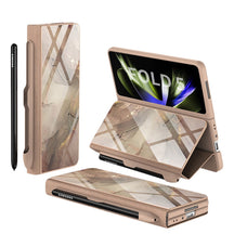 Étui en Cuir Antichoc pour Galaxy Z Fold - Protection Ultime avec Support et Emplacement pour Cartes