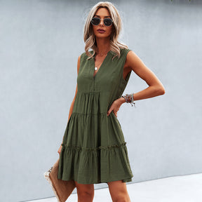 Robe Mini Élégante pour Femmes - Confort et Style Estival Incontournable
