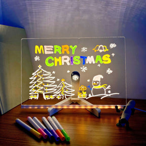 Tableau de Dessin LED pour Enfants - Jouet Artistique Réutilisable et Éducatif