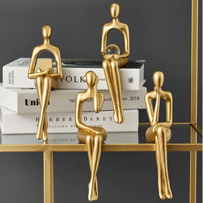 Figurines Abstraites Élégantes - Décor Contemporain pour Maison Moderne