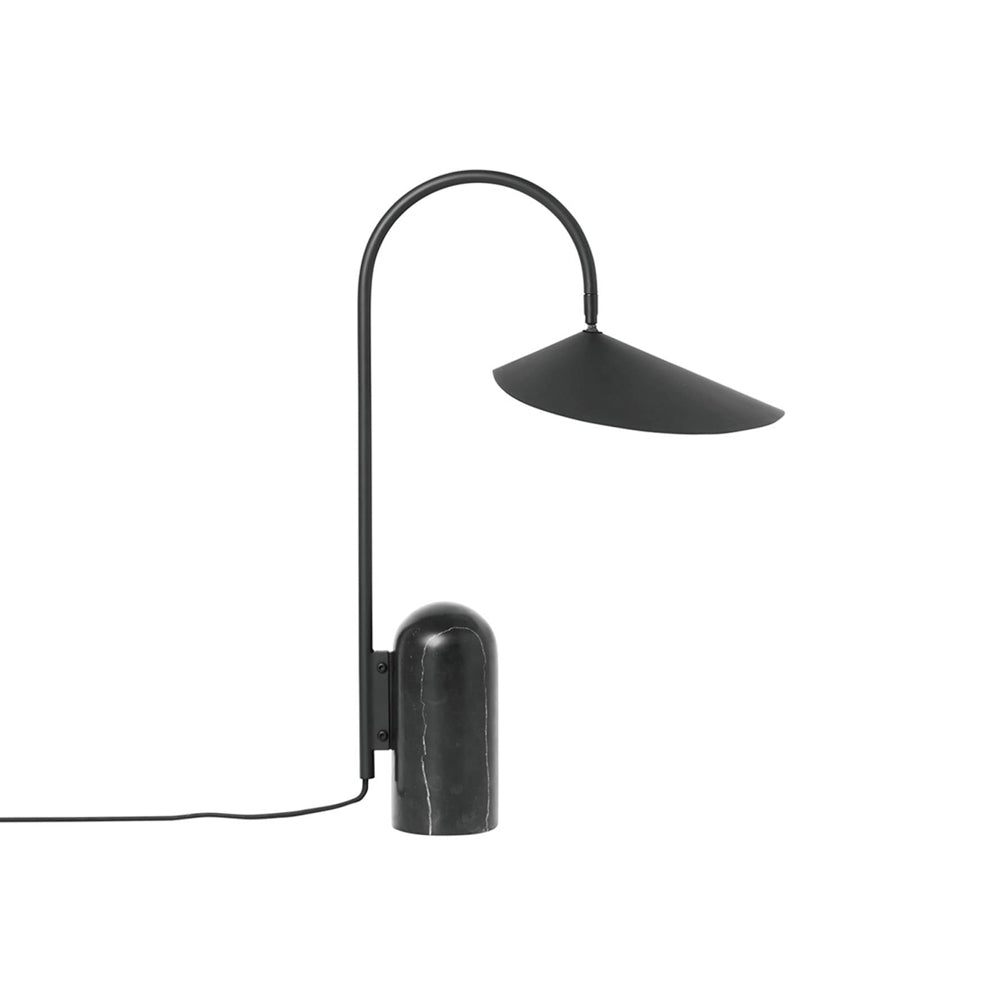 Lampe de Table Ajustable Contemporaine - Design Élégant en Marbre et Métal