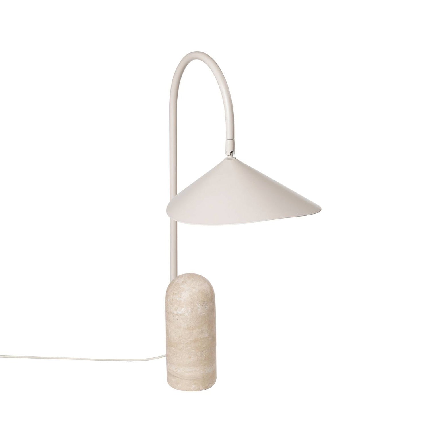 Lampe de Table Ajustable Contemporaine - Design Élégant en Marbre et Métal