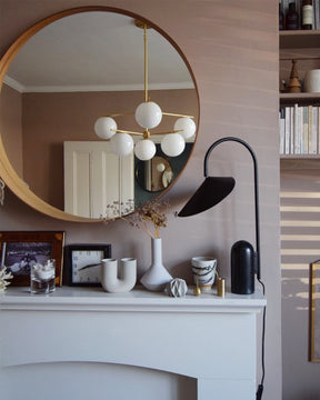 Lampe de Table Ajustable Contemporaine - Design Élégant en Marbre et Métal
