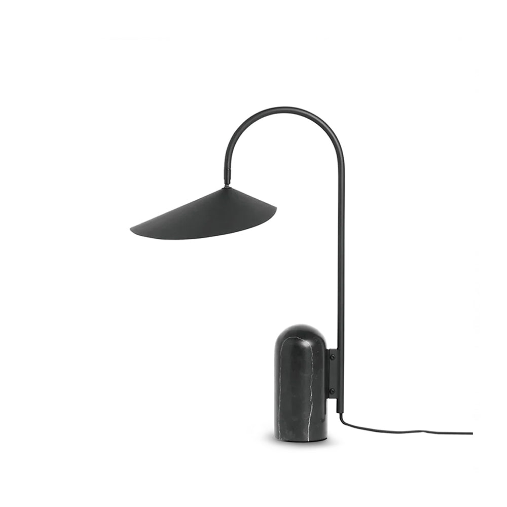 Lampe de Table Ajustable Contemporaine - Design Élégant en Marbre et Métal