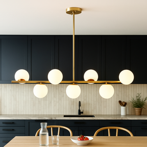 Lustre Doré pour Salle à Manger - Élégance et Atmosphère Chaleureuse
