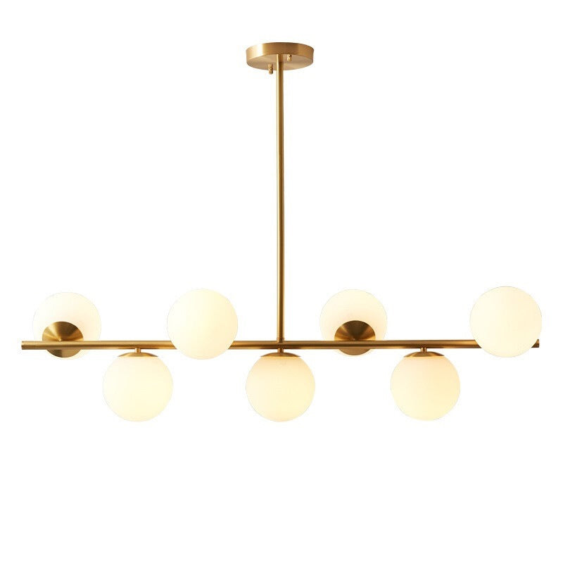 Lustre Doré pour Salle à Manger - Élégance et Atmosphère Chaleureuse