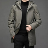 Veste Puffer Longue pour Hommes - Protection Maximale contre le Froid