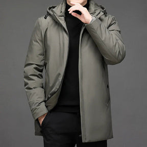 Veste Puffer Longue pour Hommes - Protection Maximale contre le Froid