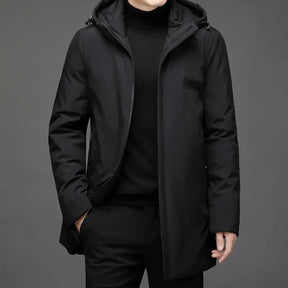Veste Puffer Longue pour Hommes - Protection Maximale contre le Froid