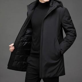 Veste Puffer Longue pour Hommes - Protection Maximale contre le Froid