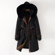 Veste d'Hiver à Capuche pour Femmes - Protection Contre le Vent et Pratique