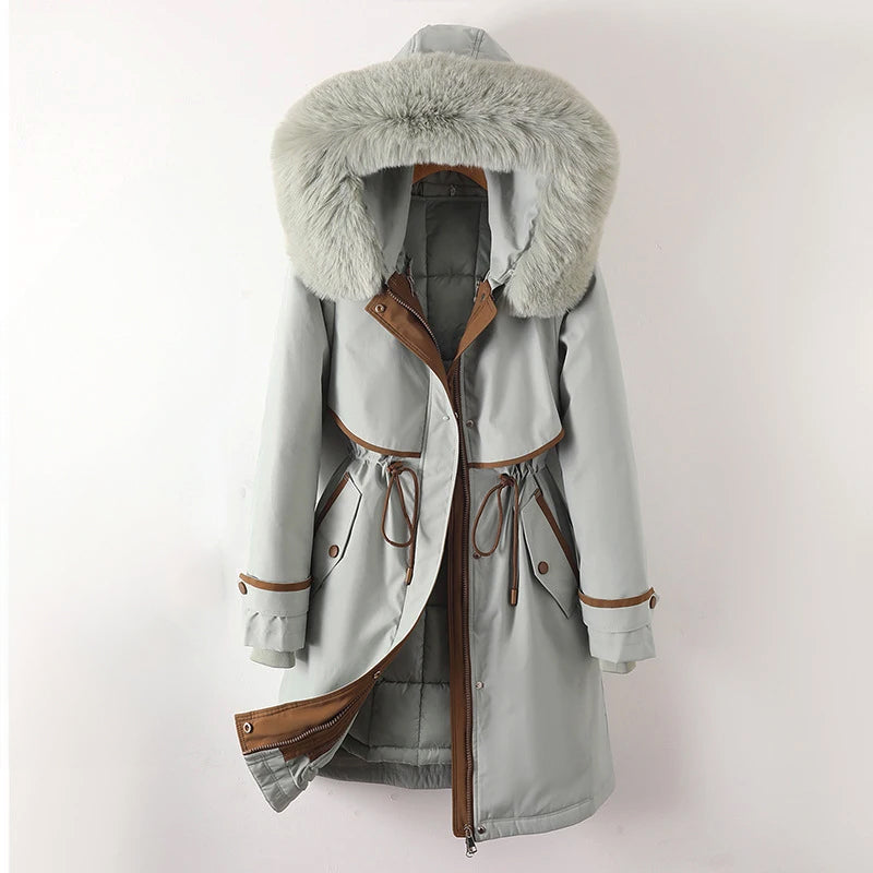 Veste d'Hiver à Capuche pour Femmes - Protection Contre le Vent et Pratique