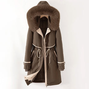 Veste d'Hiver à Capuche pour Femmes - Protection Contre le Vent et Pratique