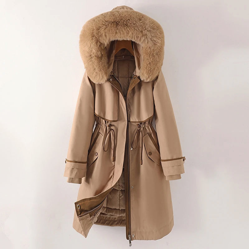 Veste d'Hiver à Capuche pour Femmes - Protection Contre le Vent et Pratique